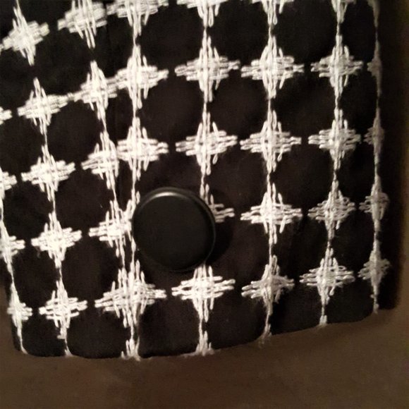 Peck and Peck Black and White Polka Dot Blazer SZ4 - Picture 3 of 5